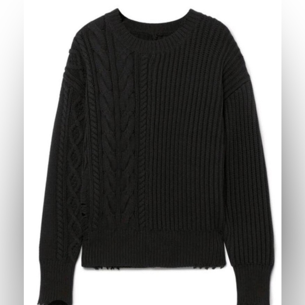 RtA Distressed Chunky Knit Sweater Relaxed Fit NWT - Picture 3 of 10